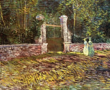 Vincent Van Gogh Werke - Eingang zum Voyer d Argenson Park bei Asnieres Vincent van Gogh